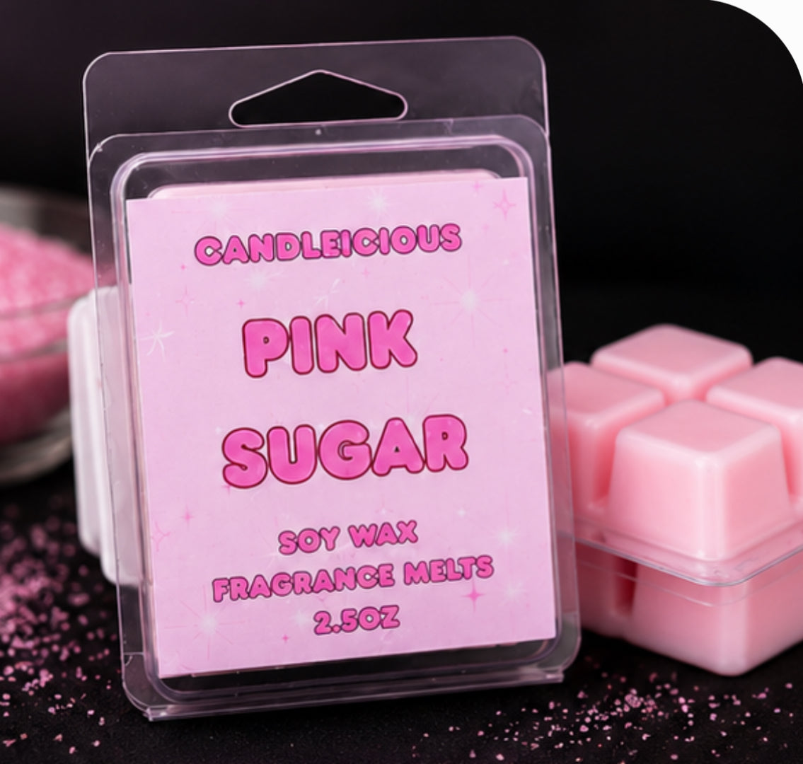 Pink Sugar Scented Soy wax melts
