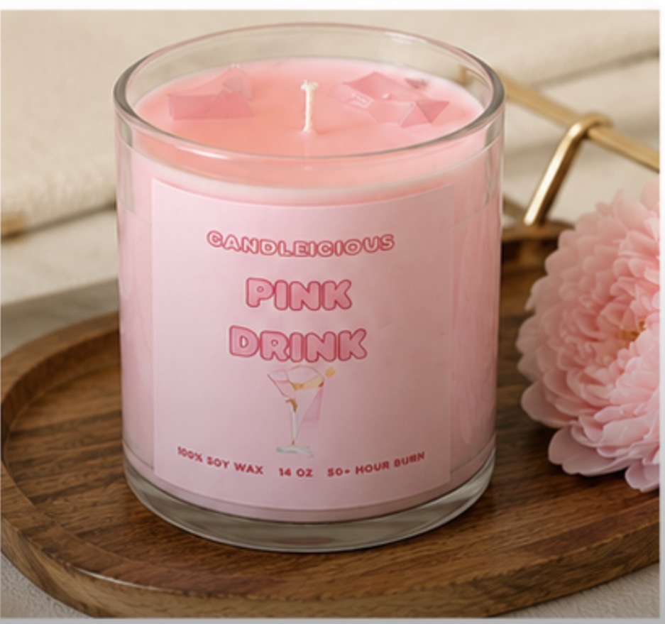 Pink Drink soy candle