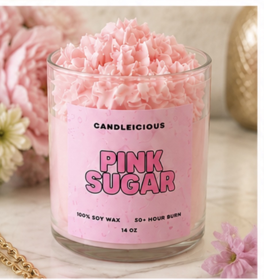 Pink Sugar soy candle