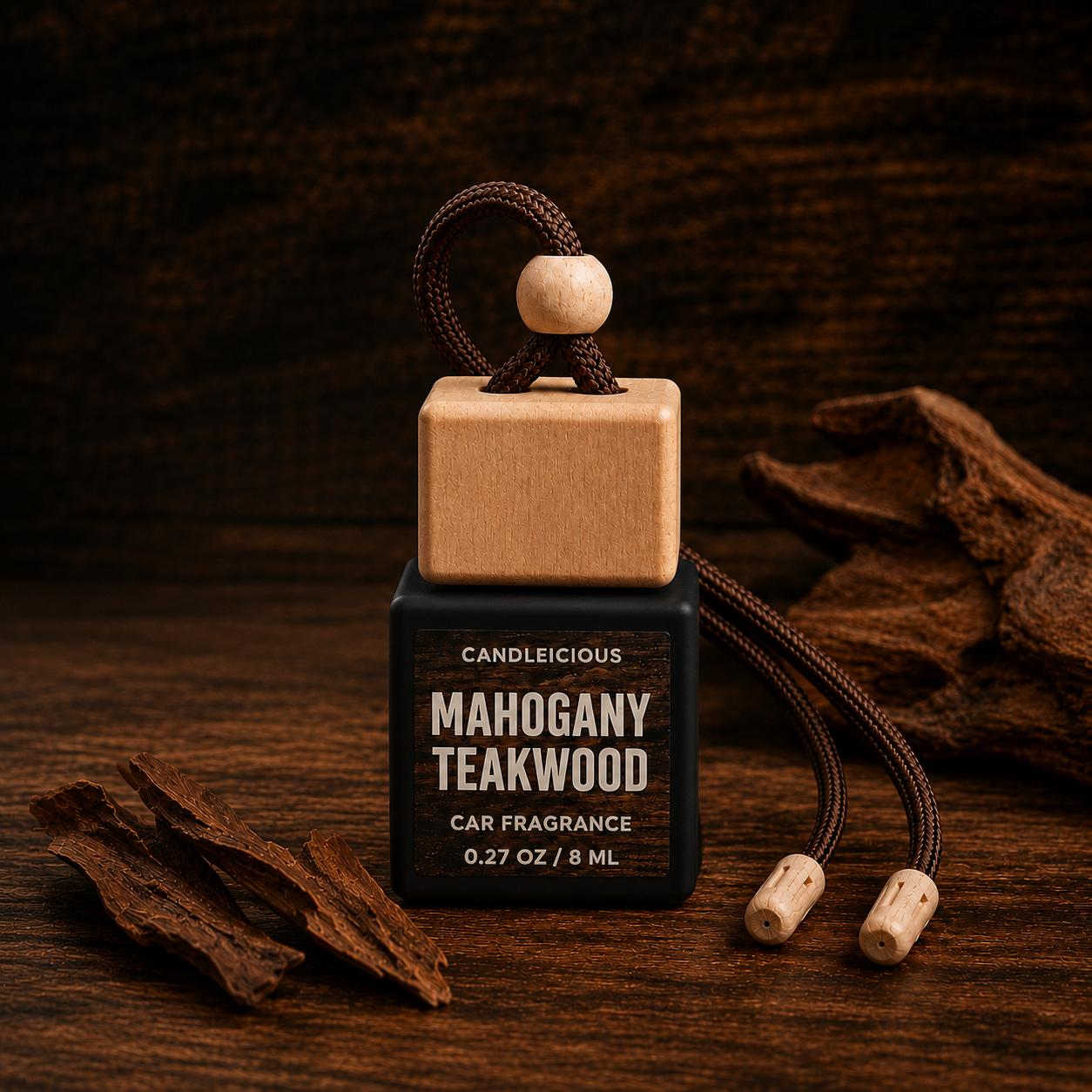 Mahogany Teakwood car diffuser