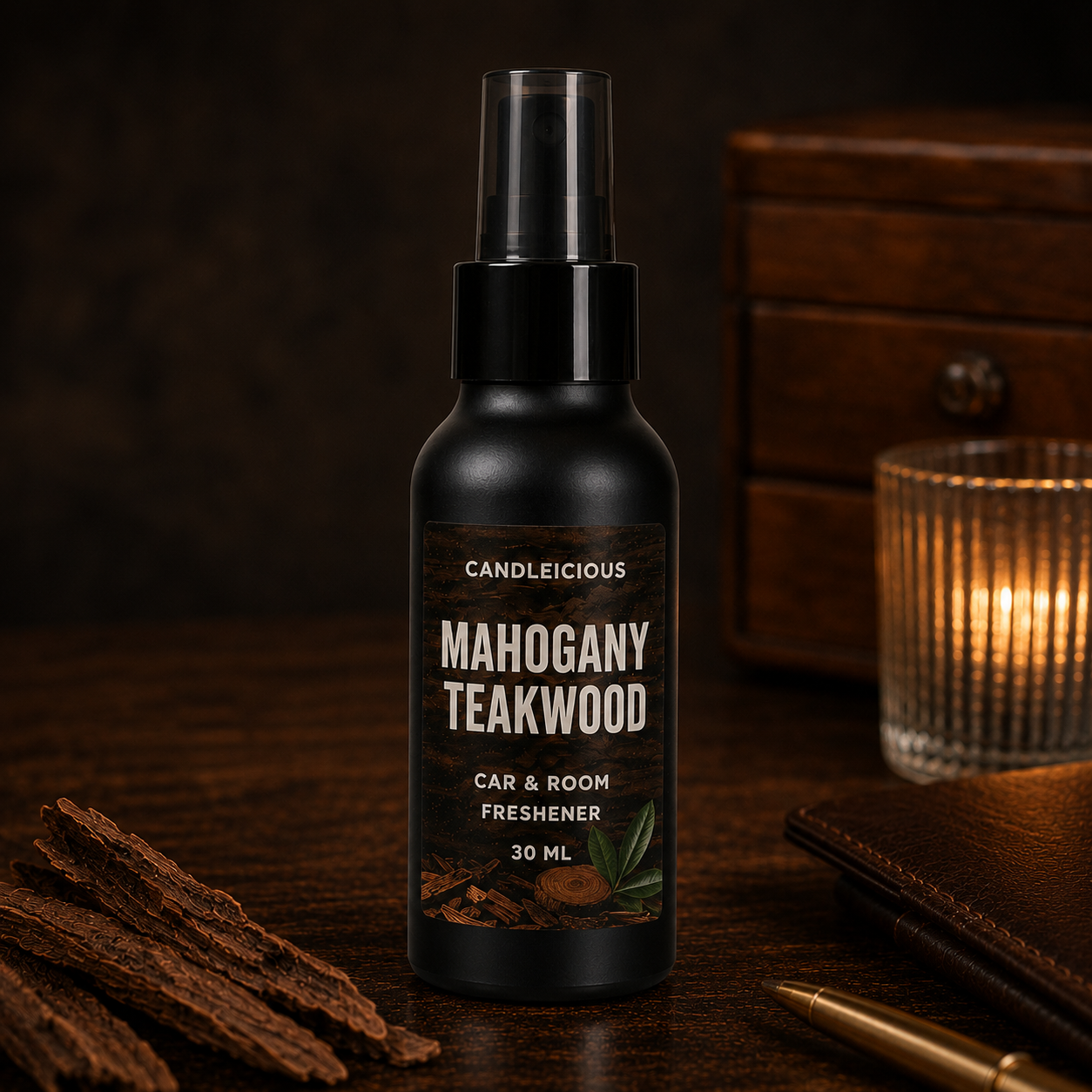 Mahogany Teakwood car & room freshener spray, 100 ML