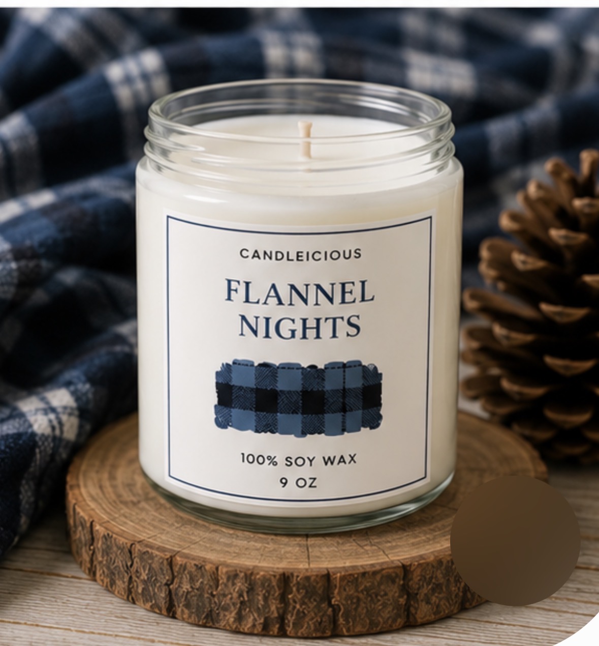Flannel Nights 9 oz soy candle